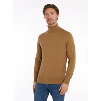 Tommy Hilfiger Rollkragenpullover »PIMA ORG CTN CASHMERE ROLL NECK«, Gr. L, Safari Canvas, , 94888316-L