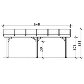 SKANHOLZ Venezia 648 x 289 cm weiß