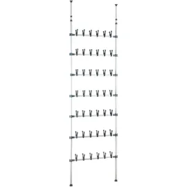 Wenko Teleskop-Schuhregal Atlas weiß 68,5 x 8,5 x 100,0 - 300,0 cm