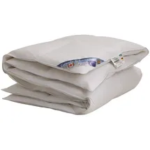 VitaSchlaf Gänsedaunenbettdecke Vitaschlaf® CANADA SCHNEEGÄNSE Bettdecken für Sommer Winter Ganzjahr, Füllung: 100% Gänsedaunen, Bezug: 100% Baumwolle feinster Maco Batist, Bettdecke 135x200 cm, 155x220 cm und weitere Größen, Made in Germany 135 cm x 200