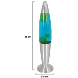MEXLITE Tischleuchte Lavalampe Schwarz