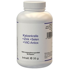 Eder Health Nutrition Katzenkralle+zink+selen+vitc-antiox Kapseln