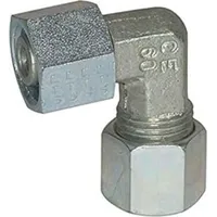 Riegler Einstellbare Winkel-Verschraubung, Rohr-Außen- Ø12, Stahl verz., V 514