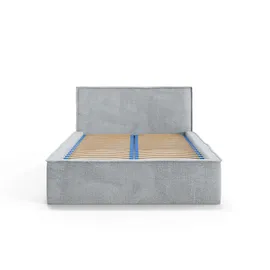 Home Affaire Bett Östavall wahlweise mit Matratze und Topper, in zwei Breiten, Bettgestell mit Kopfteil und Bettkasten, mit/ohne Matratze (BFK/TFK) grau 202 cm x 231 cm x 103 cm