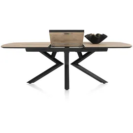 XOOON Masura 180 - 240 x 77 x 110 cm Eiche natur/schwarz