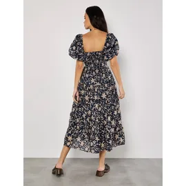 Apricot Midikleid Blau 36