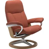 Stressless Stressless® Relaxsessel »Consul«, mit Signature Base, Größe M, Gestell Eiche, rot