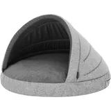 Pillowprim Hundehöhle Hundebett Hundesofa Hundekissen Hundehütte Hundekorb Hundecouch Ruheplatz Haustierbett Hundeliegen Kissen, Grau, R2: 90 x 60 cm