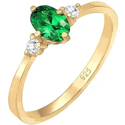 Elli Bandring Verlobung Zirkonia Kristalle 925 Silber 56 Damen