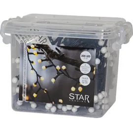 Star Trading LED-Lichterkette Berry Mini 6 m Schwarz Warmweiß
