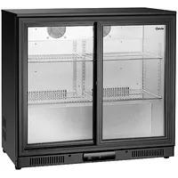 Bartscher 700122 176L Barkühlschrank (175 l, D, 860 mm hoch}, Schwarz)