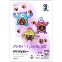 Ursus Wabenpapier Regenbogen Bastelpapier