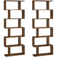 VASAGLE Bücherregal 70 x 24 x 190,5 cm Braun