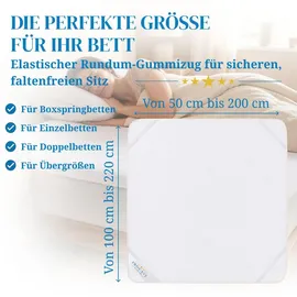 procave Matratzenschoner wasserdicht 90 x 200 cm weiß