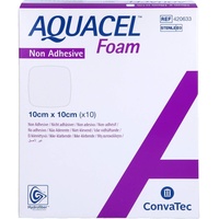 CC Pharma GmbH AQUACEL Foam nicht adhäsiv 10x10 cm Verband