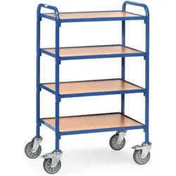 fetra Beistellwagen 32930 - mit Böden - Tragkraft 250kg TPE-Reifen