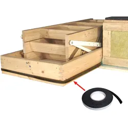 Minka Passivhaus-Einbauset single luftdichter Abschluss von Dachbodentreppen ohne Stahlzarge