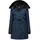 Geographical Norway Damen Winter Jacke Mantel Parka Steppjacke Steppmantel Wintermantel, Farbe:Navy, Größe:L 40 - L