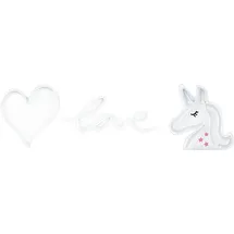Beliani LED Neonlicht 3er Set SUSIE Rosa
