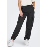 ONLY Damen ONLCASHI CARGO PANT WVN NOOS Cargohose Raven, XSW / 32L