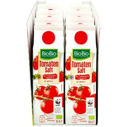 BioBio Tomatensaft 1 Liter, 8er Pack