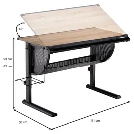 CARO-Möbel Caro Möbel, Schreibtisch, Sari