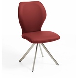 Niehoff Sitzmöbel Colorado Trend-Line Design-Stuhl Edelstahlgestell - Leder - 180° drehbar