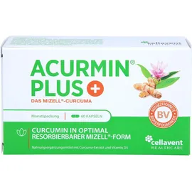 Cellavent Healthcare GmbH Acurmin Plus Das Mizell-Curcuma Kapseln 60 St.