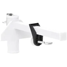 vidaXL Balkonhalter Stahl 38 mm Weiß
