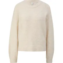 QS Longpullover mit Ajourmuster Creme XS