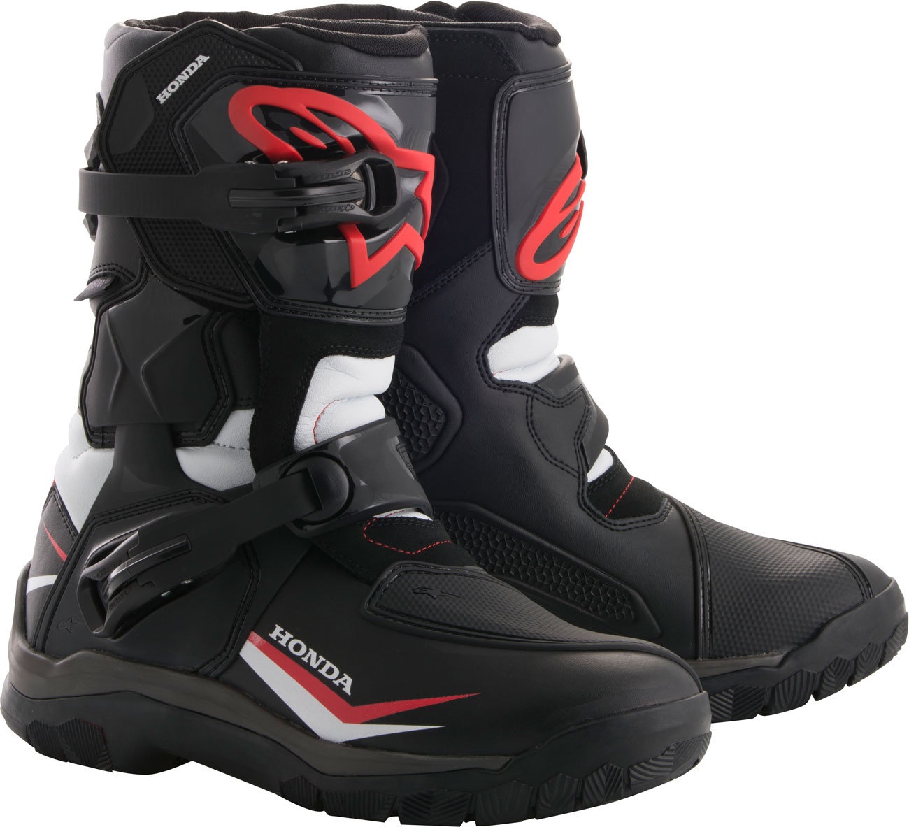 Alpinestars Belize Honda Collection, bottes Drystar - Noir/Blanc/Rouge - 9 US