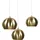 Licht-Erlebnisse Mirri 3-flg. E27 60 cm goldfarben retro