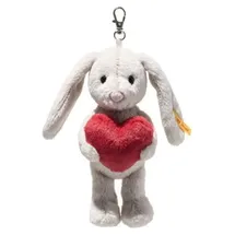 Steiff Soft Cuddly Friends Hase 15 cm grau/rot