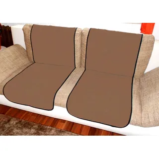 Holzdrehteile Sofaläufer Sesselläufer Überwurf Sesselschoner Schoner Läufer 47 x 170 braun