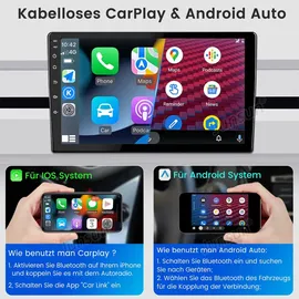 GABITECH 9 Zoll Android Autoradio GPS Navi für AUDI A3 2003-2013 Drahtlos Carplay und Android Auto