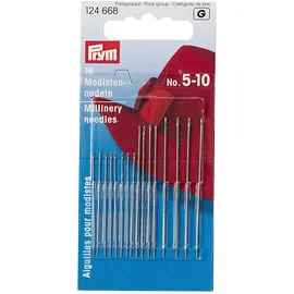 Prym 124668 Modistennadeln ST 5-10 silberfarbig, Silber