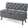 [en.casa] Sitzbank Malmöhus Dunkelgrau 110 x 48 x 75 cm