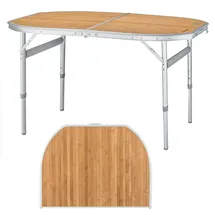 KingCamp Campingtisch Bambus Braun