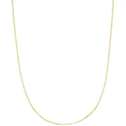 Collierkettchen AMOR "Classics, Ankerkettengliederung, 2023749", gold (goldfarben), Halsketten, Damen, Gelbgold 375, L: 50cm