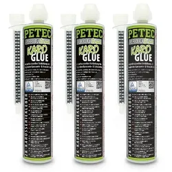 Petec 3x 195 ml Karo-Glue 2K-Karosseriekleber [Hersteller-Nr. 98195]