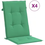 vidaXL Gartenstuhlauflagen 4 Stk. Grün 120x50x3cm Stoff