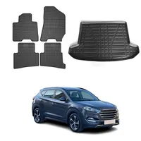 Omac 3224YPS-484 Fußmattensatz Menge: 5, Schwarz Gummi