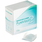 Bausch + Lomb PureVision 2 HD 6er Box Kontaktlinsen, weich, 6 Stück BC 8.6 mm / DIA 14 / 2.5 Dioptrien