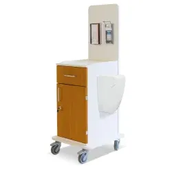 ETERNASOLID MULTICART Arbeitswagen T15 mit Mülleimer 92478-KI , Farbe: kirsche