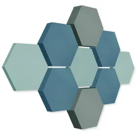 platino24 Akustikpaneel Edition LOFT bunt 9 St. Ø 300 cm