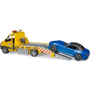 Bruder 02675 Matchbox Sprinter Autotransporter m. Light + Sound Modul und Bruder Roa