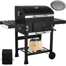 LIFERUN Holzkohlegrill XXL schwarz