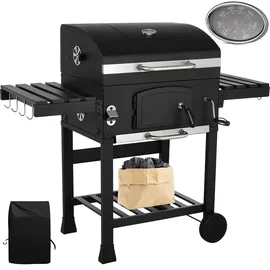 LIFERUN Holzkohlegrill XXL schwarz
