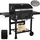 LIFERUN Holzkohlegrill XXL schwarz