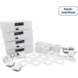 McPower Schalter und Steckdosen Set McPower Flair Megaset-Profi 100-teilig weiß Steckanschluss